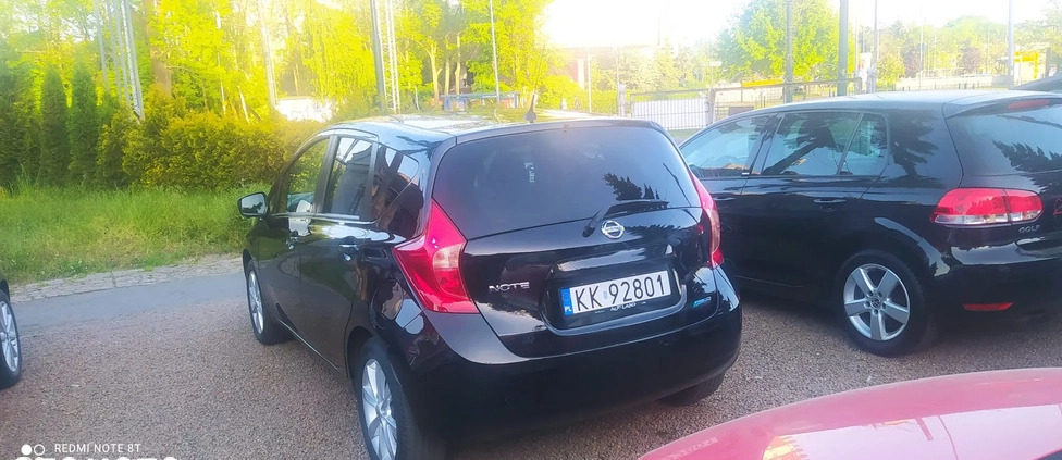 Nissan Note cena 33900 przebieg: 114000, rok produkcji 2014 z Kraków małe 781